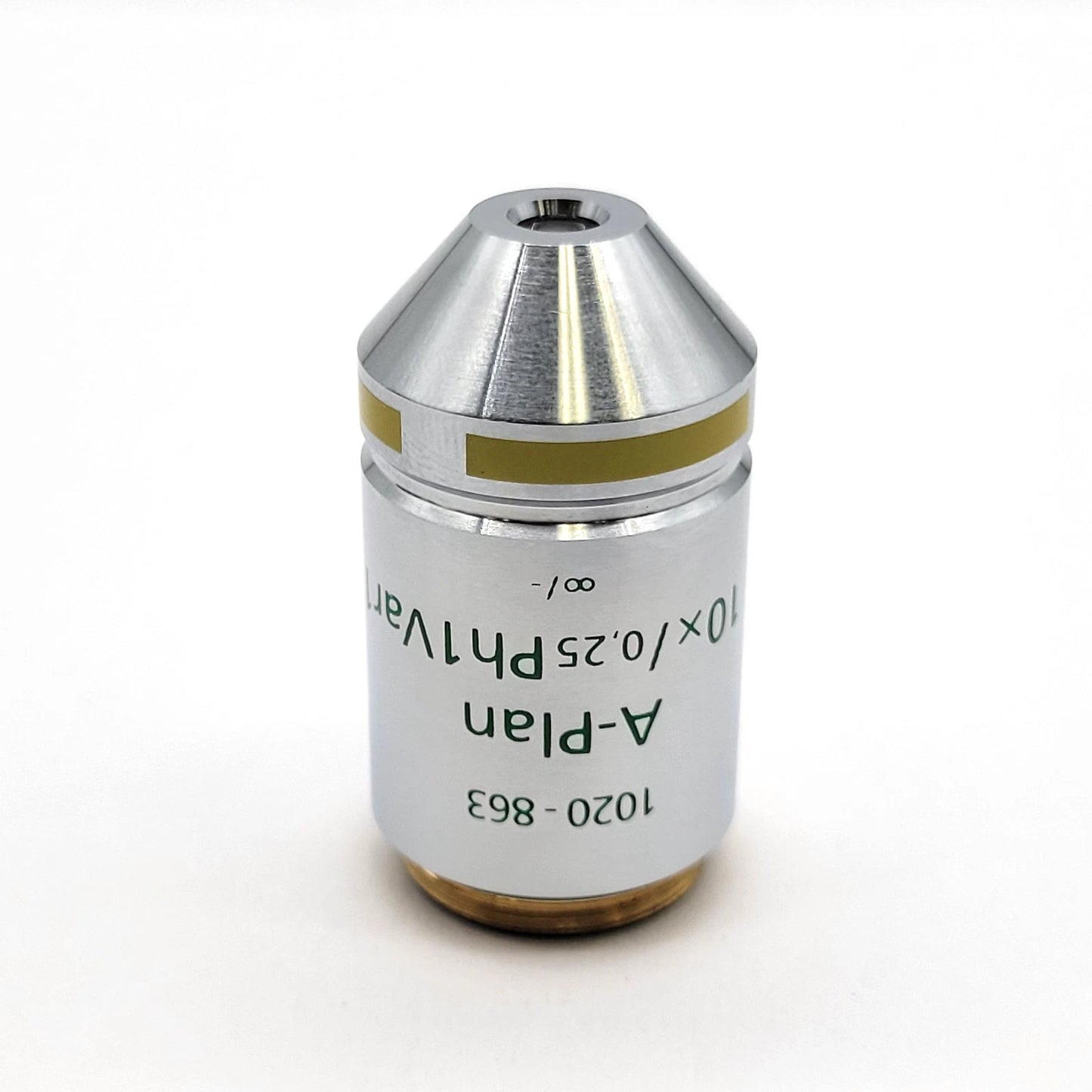Zeiss Microscope Objective A-Plan 10x Ph1 Var1 1020-863 Phase Contrast - microscopemarketplace