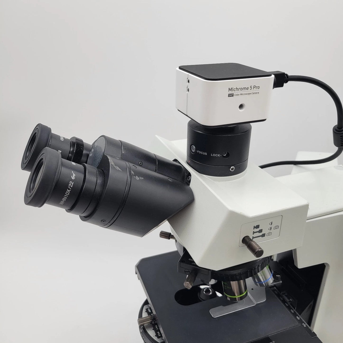 Olympus Microscope BX51 with DIC, Phase Contrast, Trinocular Head & Camera