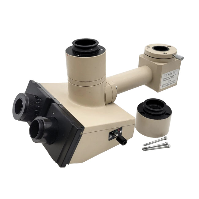 Olympus Microscope Trinocular Head Dual Camera Photo Port C Mount TV BH-2 BH2