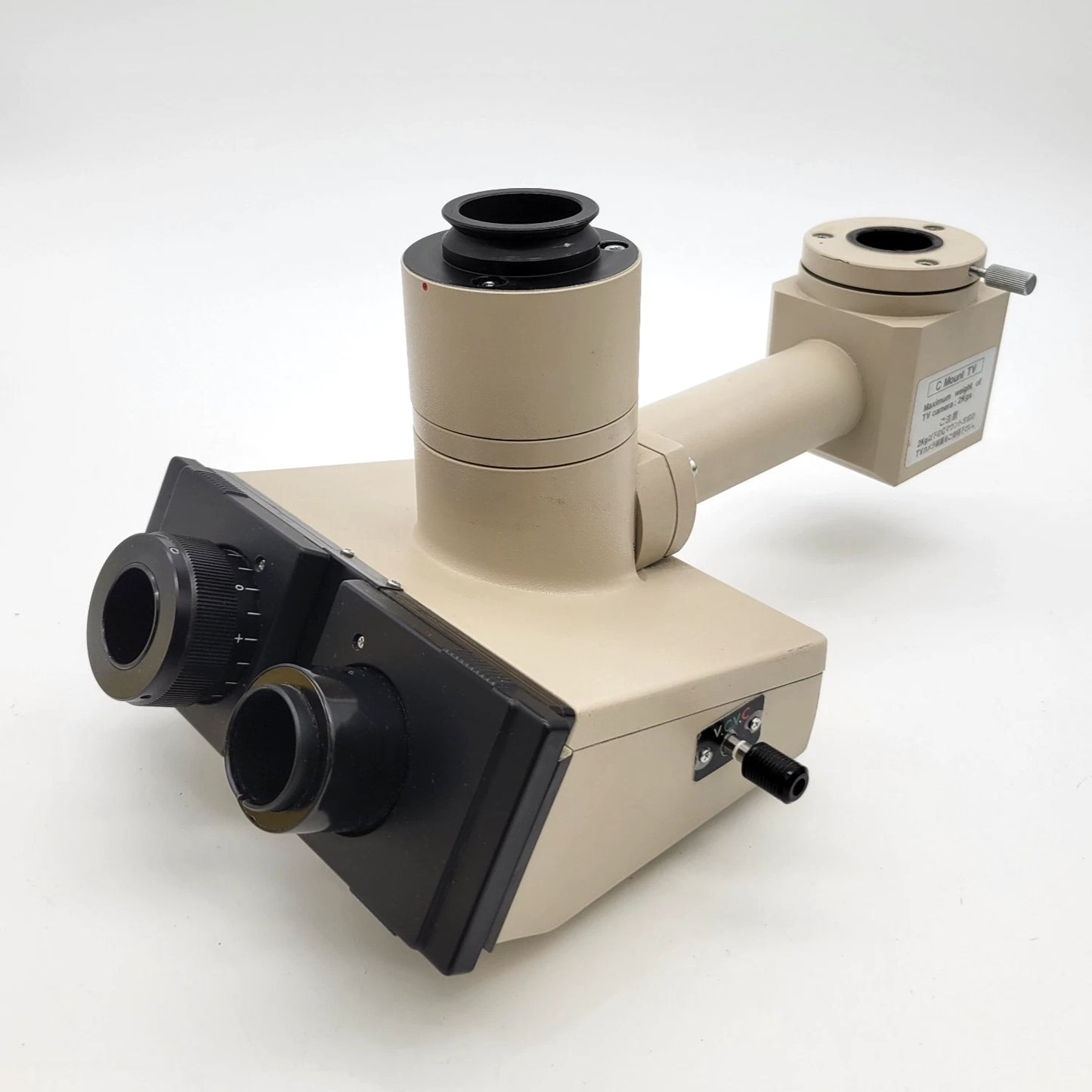 Olympus Microscope Trinocular Head Dual Camera Photo Port C Mount TV BH-2 BH2