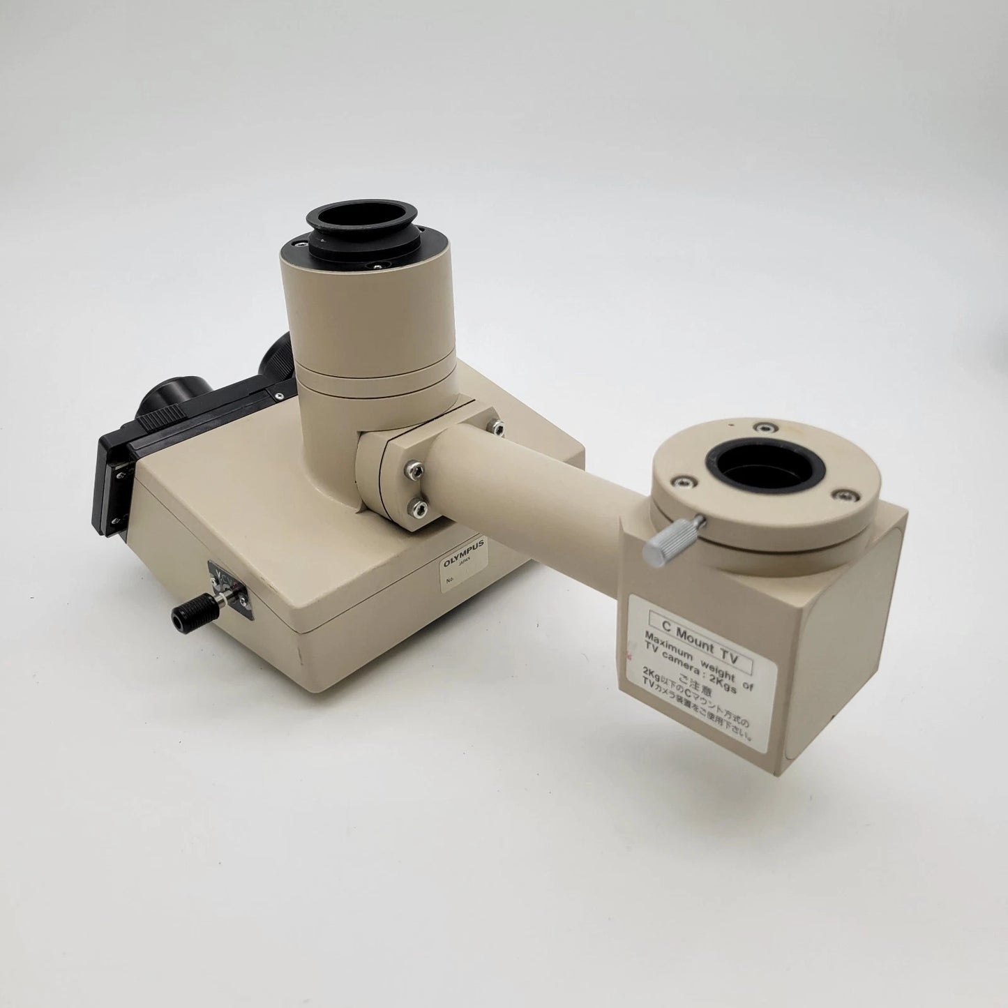 Olympus Microscope Trinocular Head Dual Camera Photo Port C Mount TV BH-2 BH2