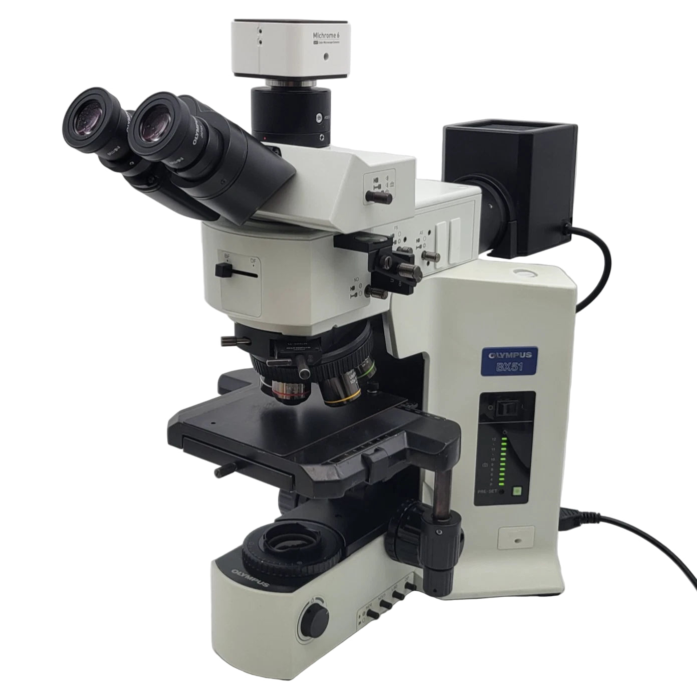 Olympus Microscope BX51 with DIC, BF/DF Reflected Light, Trinocular & Camera Metallurgical