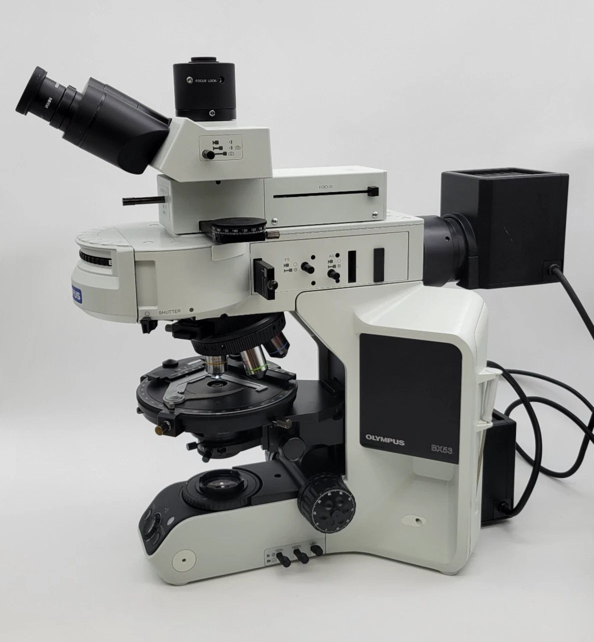 Olympus Microscope BX53 Pol Polarizing with Bertrand Lens & Trinocular Head