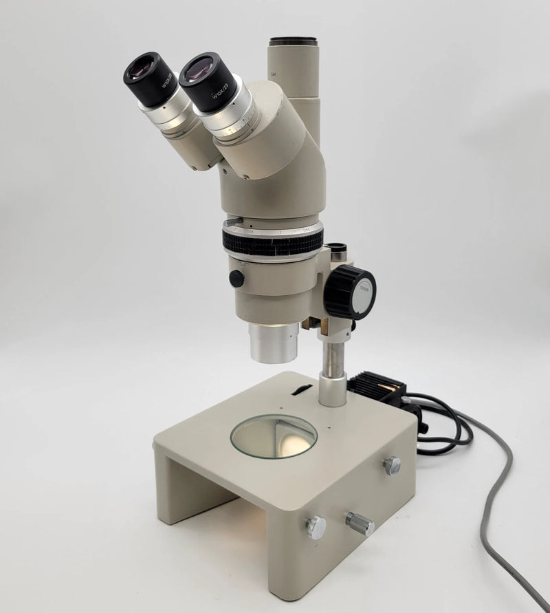 Nikon Stereo Microscope SMZ-10 with Photo Port and Transmitted Light Stand - microscopemarketplace
