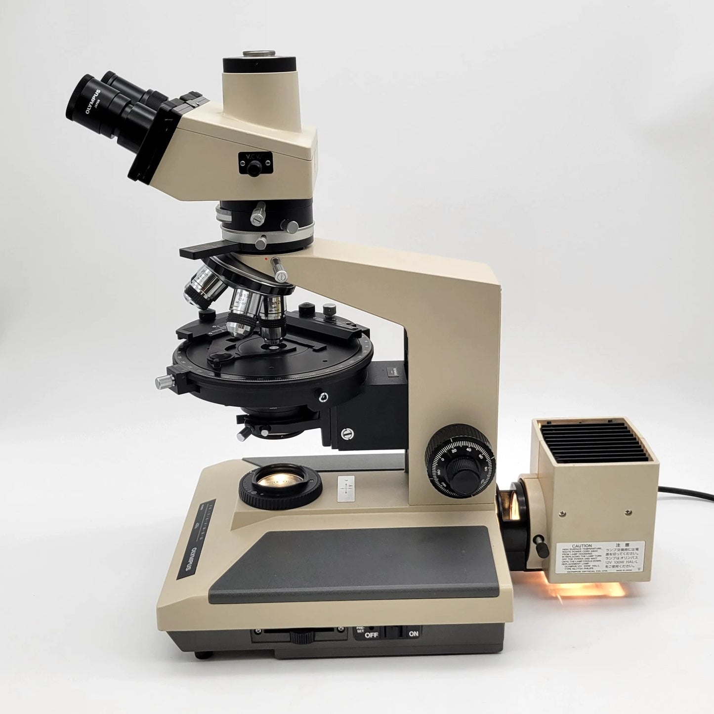 Olympus Microscope BH-2 Pol Polarizing with Trinocular Head