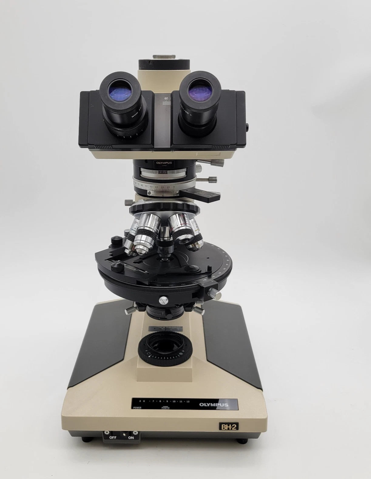 Olympus Microscope BH-2 Pol Polarizing with Trinocular Head