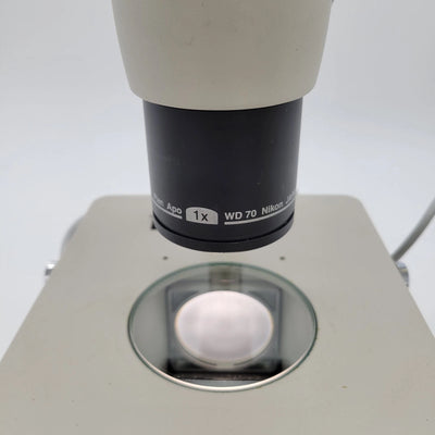 Nikon Stereo Microscope SMZ1000 with Transmitted Light Stand - microscopemarketplace