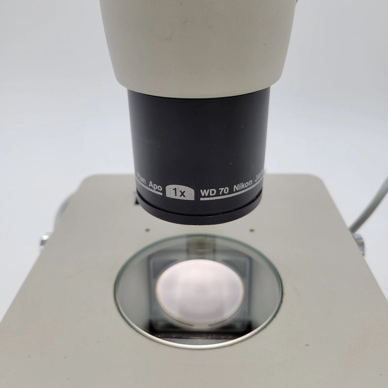 Nikon Stereo Microscope SMZ1000 with Transmitted Light Stand - microscopemarketplace