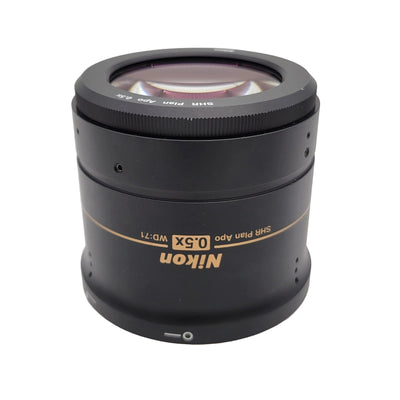 Nikon Stereo Microscope Objective SHR Plan Apo 0.5x WD:71 for SMZ25 and SMZ18 - microscopemarketplace