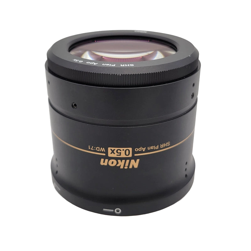Nikon Stereo Microscope Objective SHR Plan Apo 0.5x WD:71 for SMZ25 and SMZ18 - microscopemarketplace