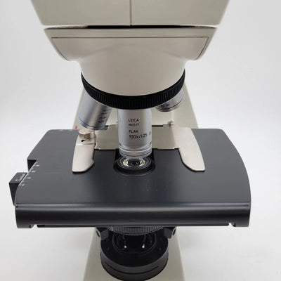 Leica Microscope DM750 LED with 4x, 10x, 40x, and 100x Oil - microscopemarketplace