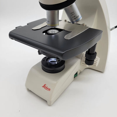 Leica Microscope DM750 LED with 4x, 10x, 40x, and 100x Oil - microscopemarketplace