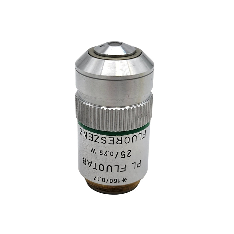 Leitz Microscope Objective PL Fluotar 25x W Fluoreszenz Water Immersion 518038 - microscopemarketplace