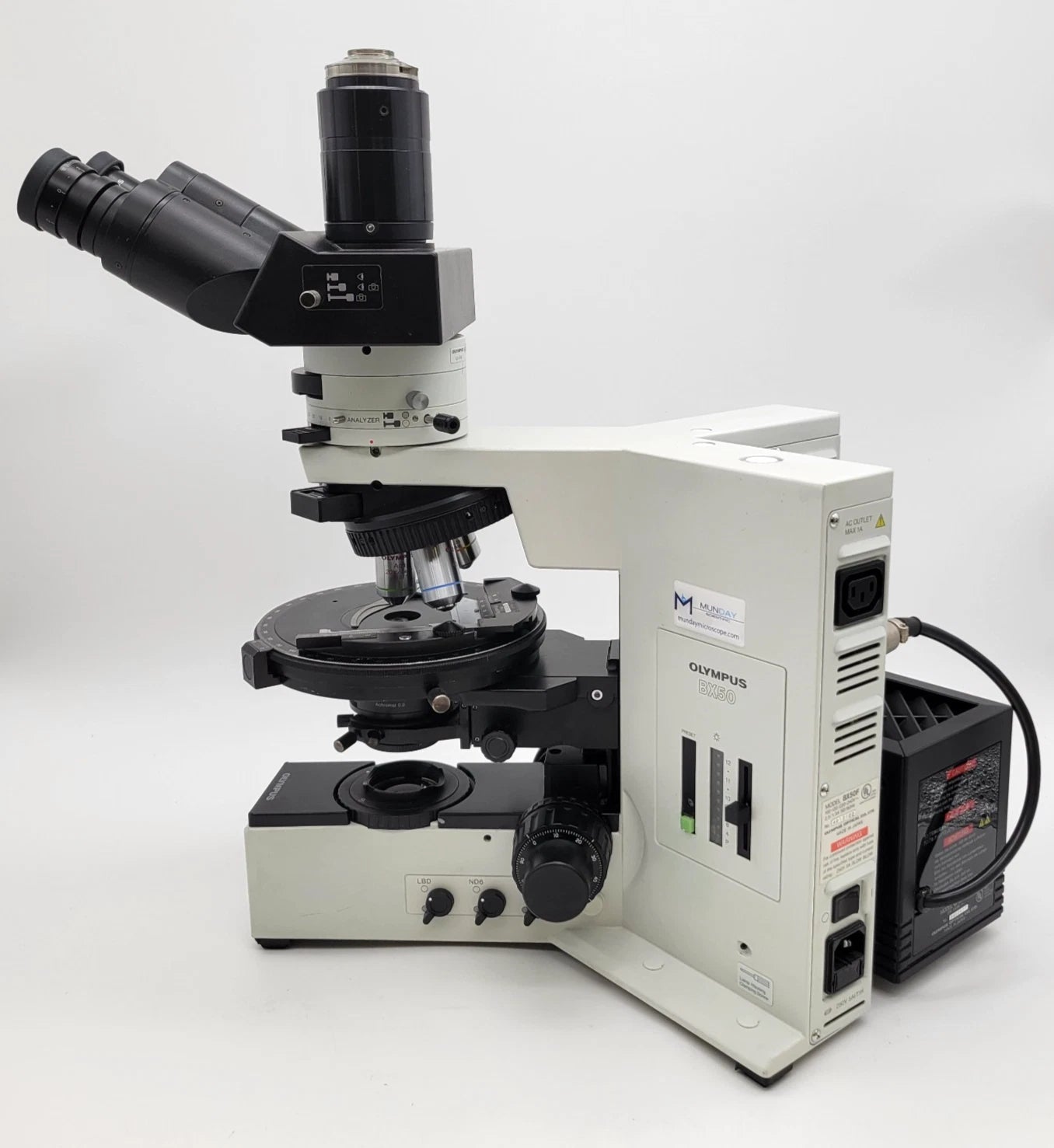 Olympus Microscope BX50 Pol Polarizing with Trinocular Head