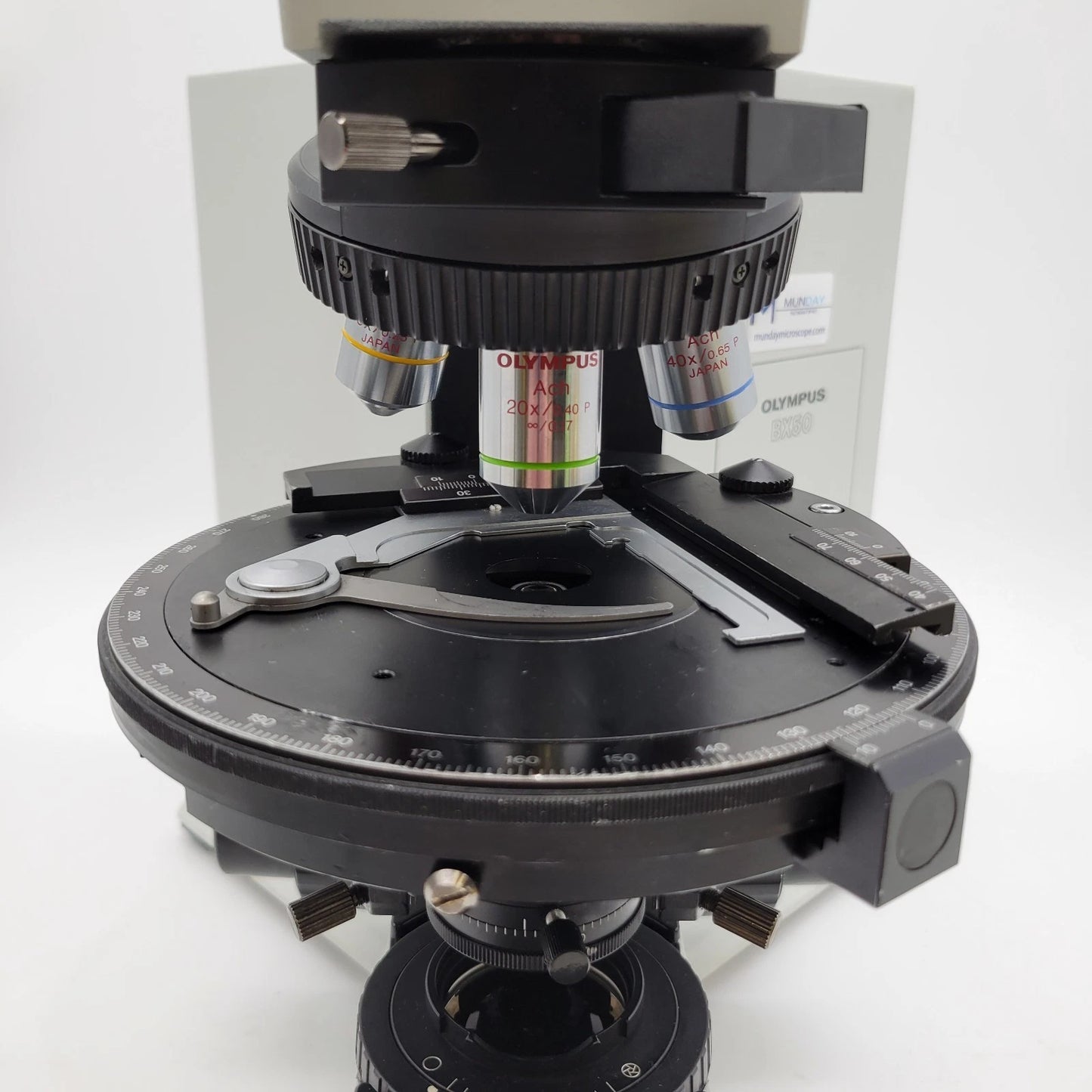 Olympus Microscope BX50 Pol Polarizing with Trinocular Head