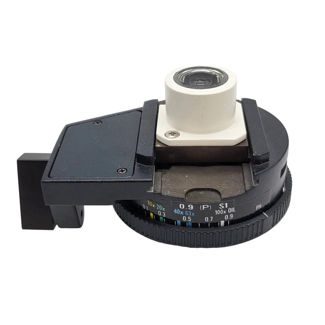 Leica Microscope Swing Out Condenser achr.-apl. A 0.9 (P) S1  501183 Flip Top