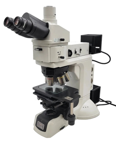 Nikon Microscope Eclipse LV100 Motorized BF/DF DIC Reflected Light & Trinocular Head - microscopemarketplace