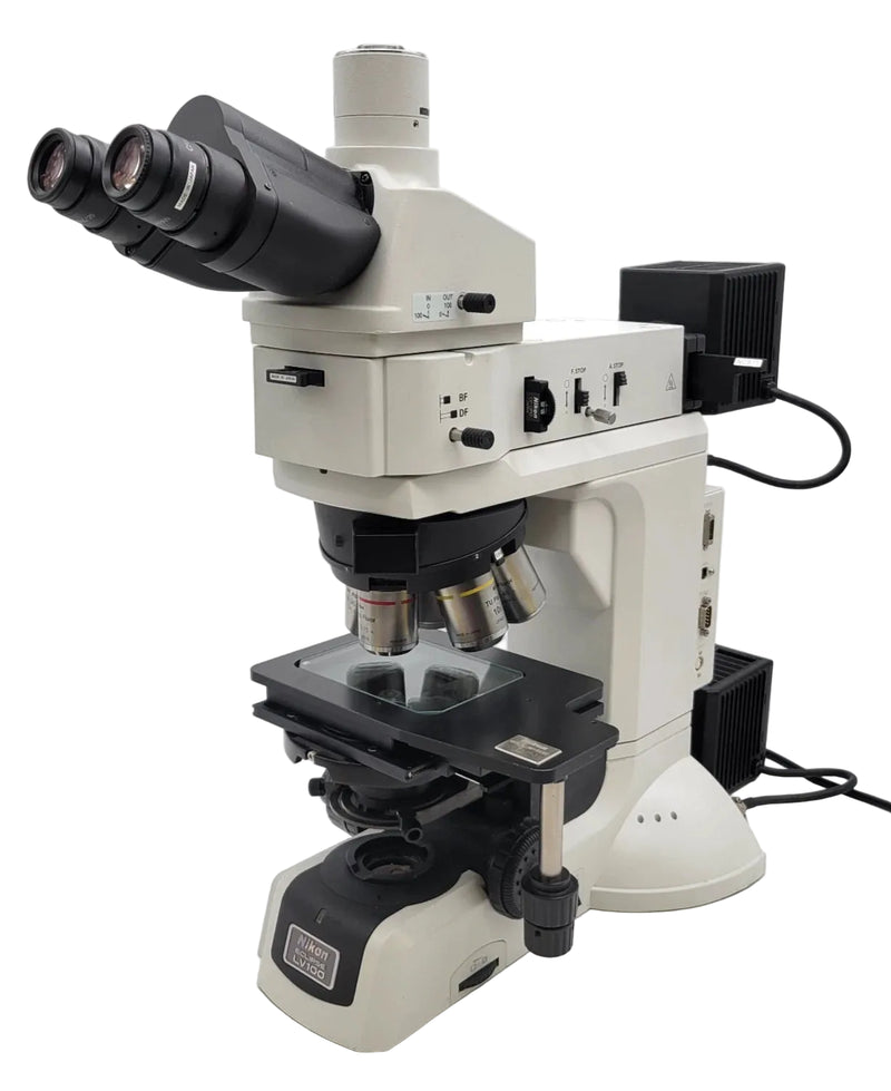 Nikon Microscope Eclipse LV100 Motorized BF/DF DIC Reflected Light & Trinocular Head - microscopemarketplace