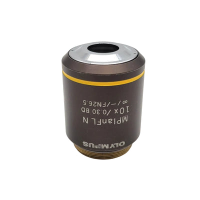Olympus Microscope Objective MPlanFL N 10x BD Brightfield Darkfield - Microscope Marketplace