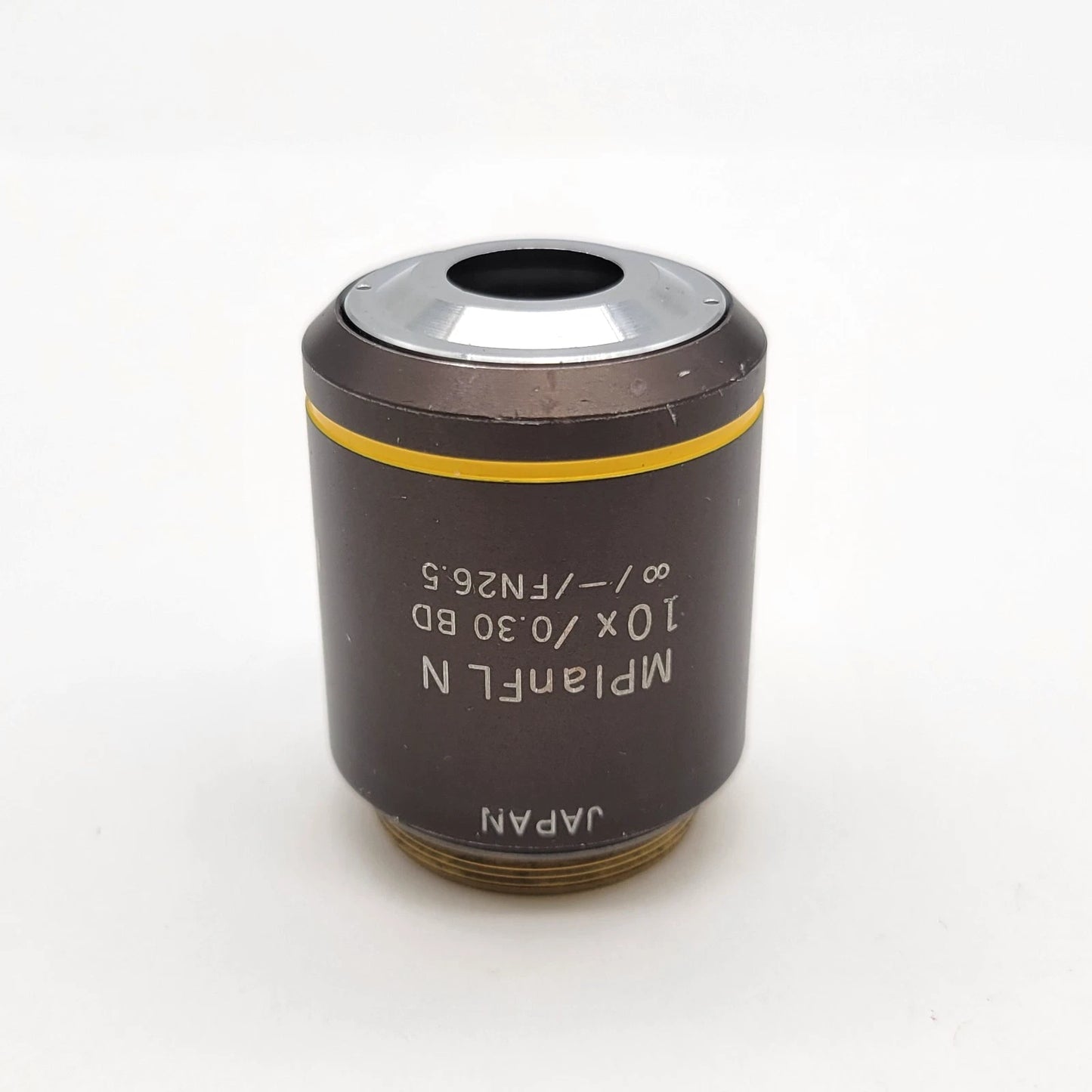 Olympus Microscope Objective MPlanFL N 10x BD Brightfield Darkfield - Microscope Marketplace