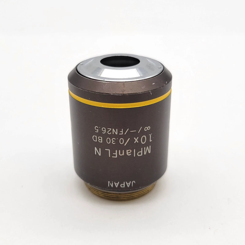 Olympus Microscope Objective MPlanFL N 10x BD Brightfield Darkfield - Microscope Marketplace