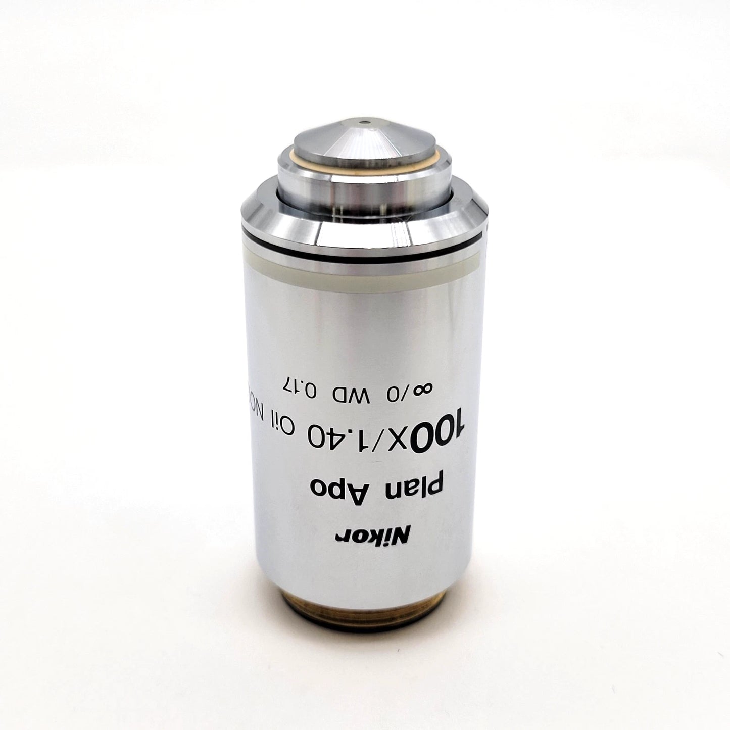 Nikon Microscope Objective CFI Plan Apo 100x Oil NCG No Cover Glass - Microscope Marketplace