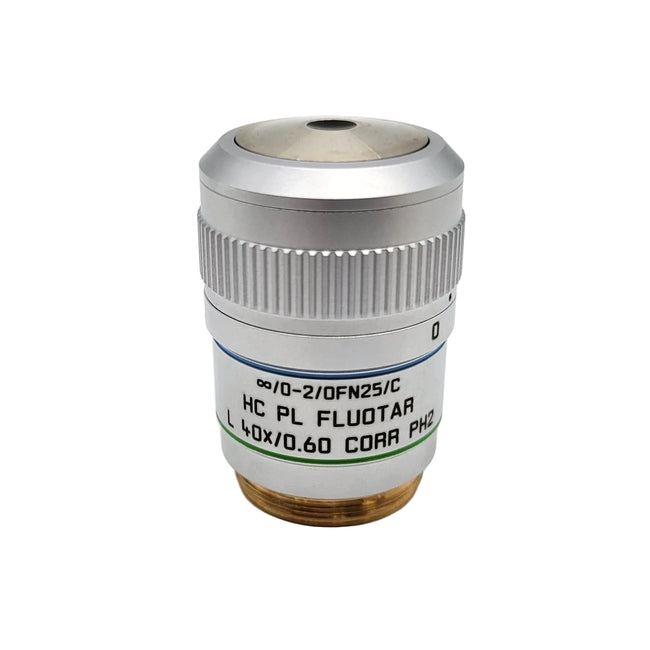 Leica Microscope Objective HC PL Fluotar L 40x Corr Ph2 506203 Phase Contrast - Microscope Marketplace