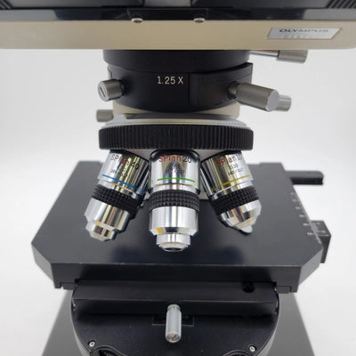 Olympus Microscope BH-2 with DIC / NIC, Phase Contrast, and Trinocular Head - Microscope Marketplace