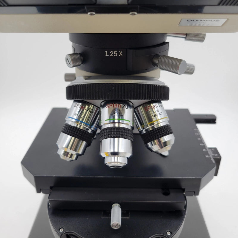 Olympus Microscope BH-2 with DIC / NIC, Phase Contrast, and Trinocular Head - Microscope Marketplace