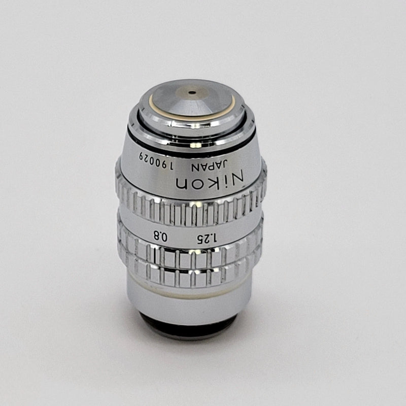 Nikon Microscope Objective Plan 100x 1.25 Oil with Iris Diaphragm 160/0.17 - Microscope Marketplace