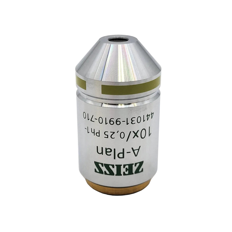 Zeiss Microscope Objective A-Plan 10x Ph1- Negative Phase Contrast - Microscope Marketplace