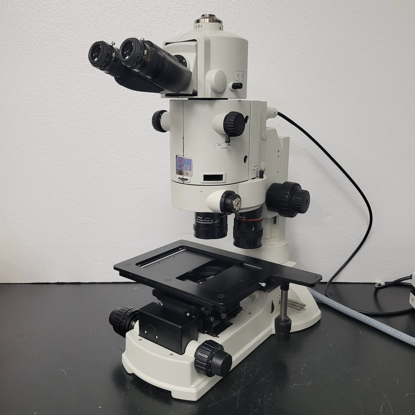 Nikon Stereo Microscope AZ100 Multizoom with Fluorescence and Trinocular Head - Microscope Marketplace