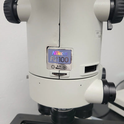Nikon Stereo Microscope AZ100 Multizoom with Fluorescence and Trinocular Head - Microscope Marketplace