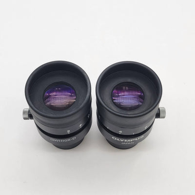 Olympus Stereo Microscope Eyepiece Pair GWH10X-D 10x Eyepieces for SZH - Microscope Marketplace