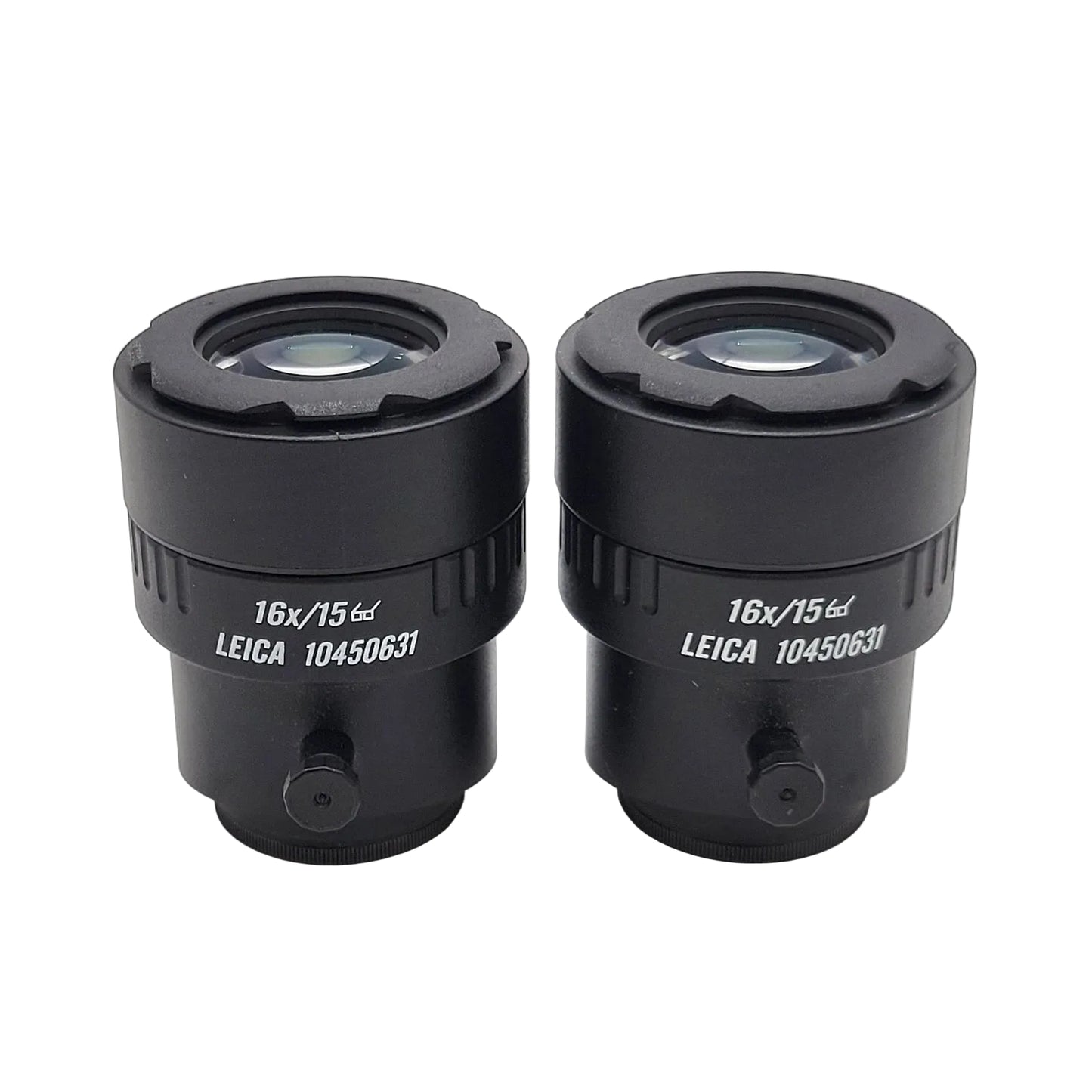 Leica Stereo Microscope 16x Eyepiece Pair 16x/15 Eyepieces 10450631 - Microscope Marketplace