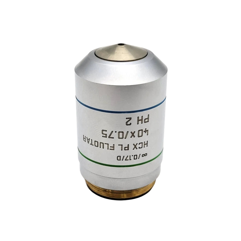 Leica Microscope Objective HCX PL Fluotar 40x Ph2 Phase Contrast 506145 - Microscope Marketplace