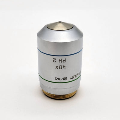 Leica Microscope Objective HCX PL Fluotar 40x Ph2 Phase Contrast 506145 - Microscope Marketplace