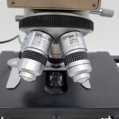 Olympus Microscope BH-2 LED with Front to Back Pointer Bridge and 100x BH2 - Microscope Marketplace