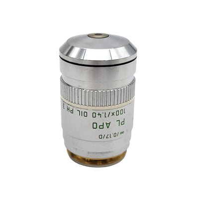 Leica Microscope PL Apo 100X Objective Oil Ph3 Phase Contrast 506042 - Microscope Marketplace