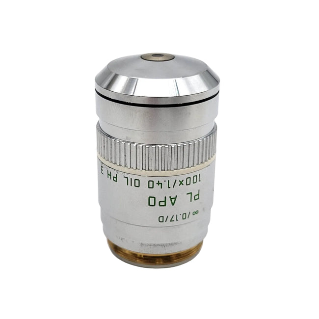 Leica Microscope PL Apo 100X Objective Oil Ph3 Phase Contrast 506042 - Microscope Marketplace