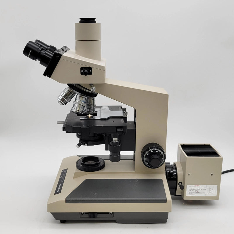 Olympus Microscope BH-2 with DplanApo UV Objectives and Trinocular Head - Microscope Marketplace
