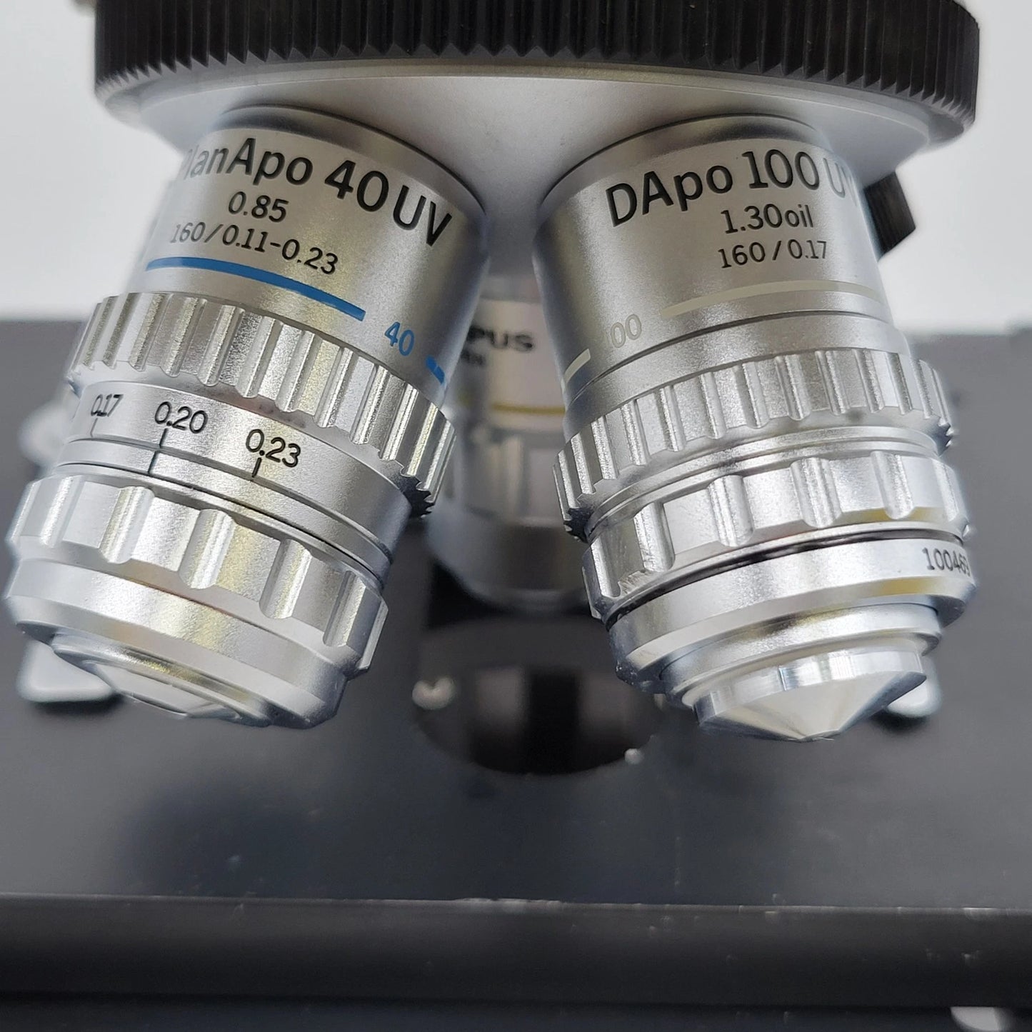 Olympus Microscope BH-2 with DplanApo UV Objectives and Trinocular Head - Microscope Marketplace