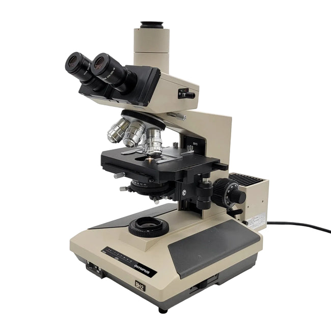 Olympus Microscope BH-2 with DplanApo UV Objectives and Trinocular Head - Microscope Marketplace