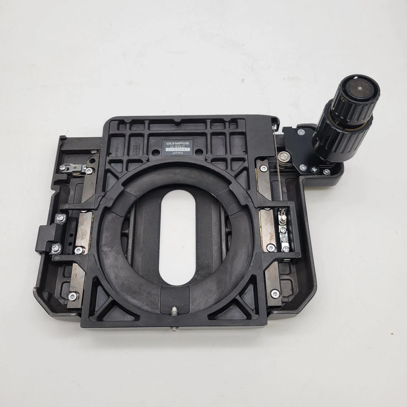 Olympus Microscope U-SVLC Left Hand Mechanical XY Stage for BX45 BX46 *DEAL* - Microscope Marketplace