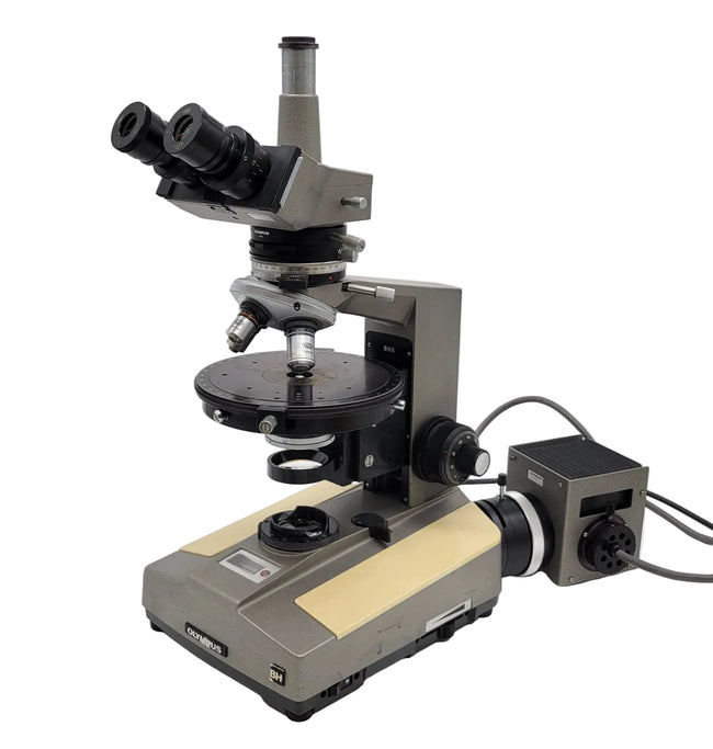 Olympus Microscope BH Pol Polarizing with Trinocular Head - Microscope Marketplace