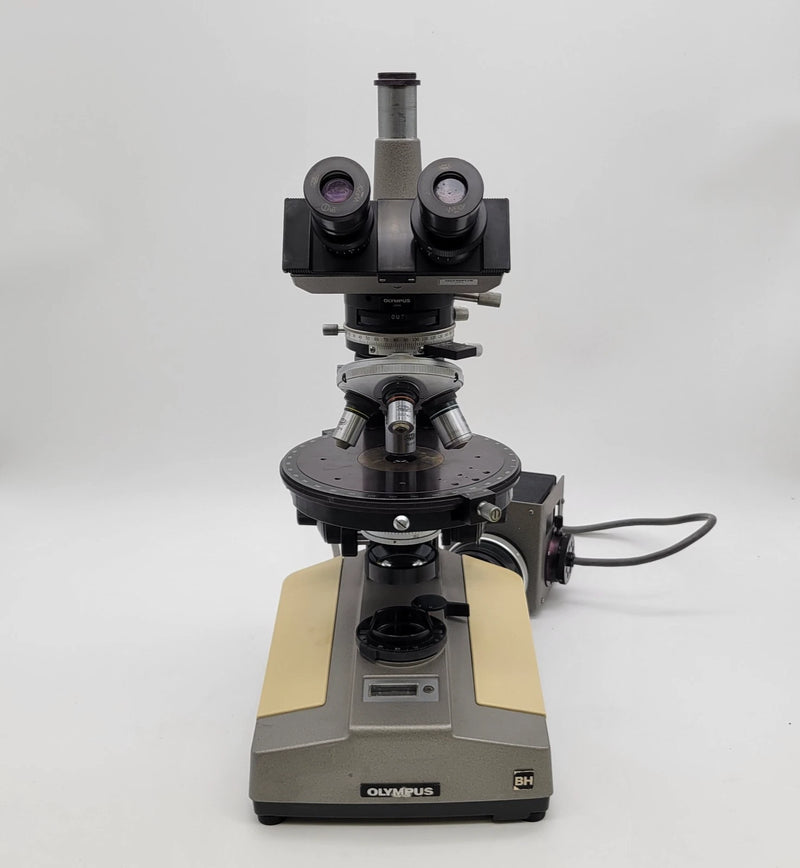 Olympus Microscope BH Pol Polarizing with Trinocular Head - Microscope Marketplace
