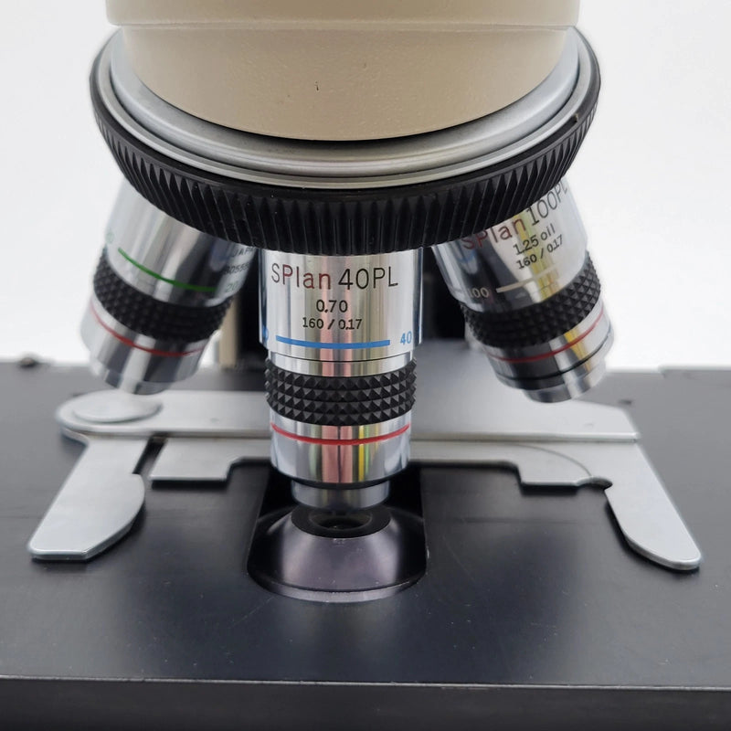 Olympus Microscope BH-2 with Phase Contrast, SPlan Objectives & Trinocular Head - Microscope Marketplace