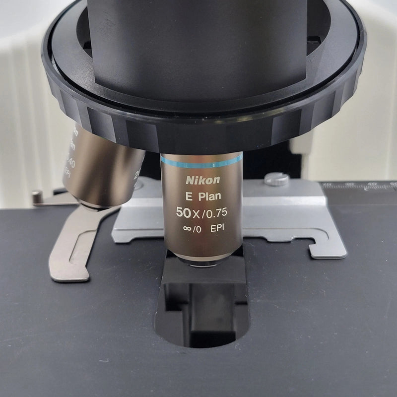 Nikon Microscope ME600 Metallurgical with Polarization & Trinocular Head - Microscope Marketplace