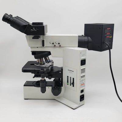 Olympus Microscope BX40 with Reflected & Transmitted Light and Trinocular Head - Microscope Marketplace