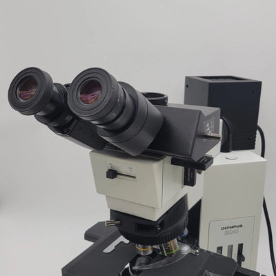 Olympus Microscope BX40 with Reflected & Transmitted Light and Trinocular Head - Microscope Marketplace